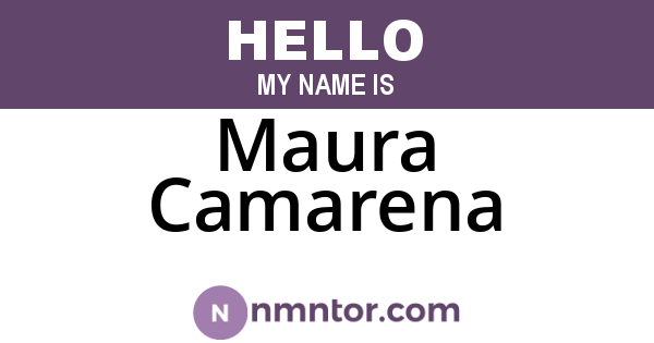 Maura Camarena