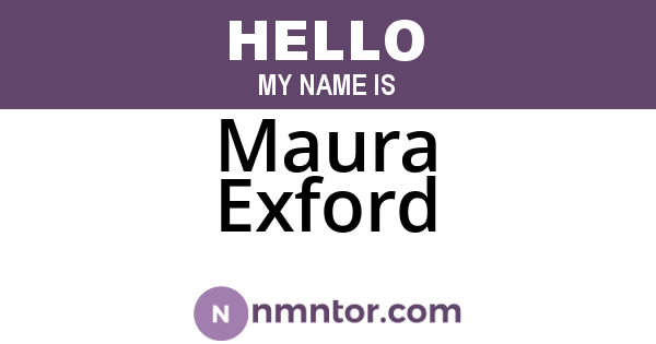 Maura Exford