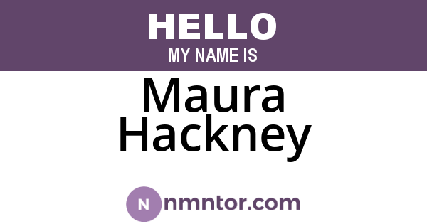 Maura Hackney
