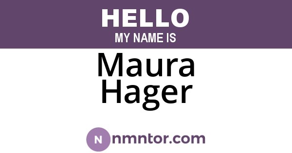 Maura Hager