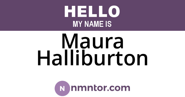 Maura Halliburton