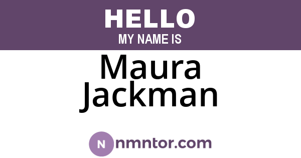 Maura Jackman