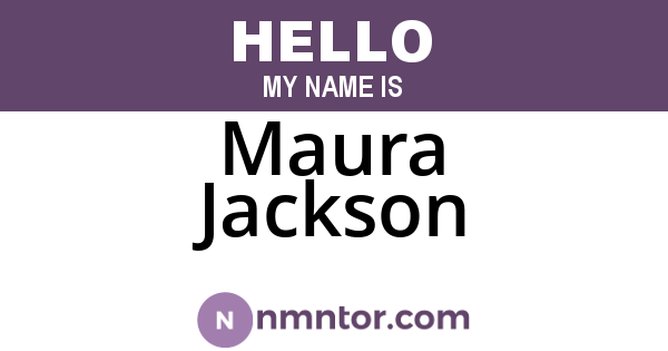 Maura Jackson