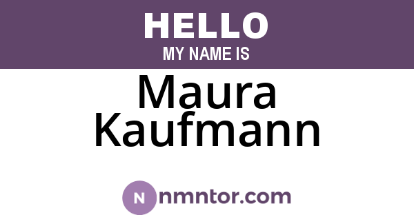 Maura Kaufmann