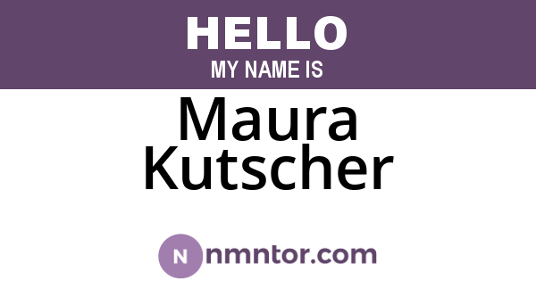 Maura Kutscher