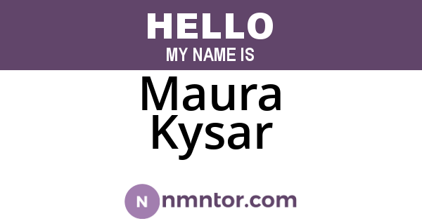 Maura Kysar