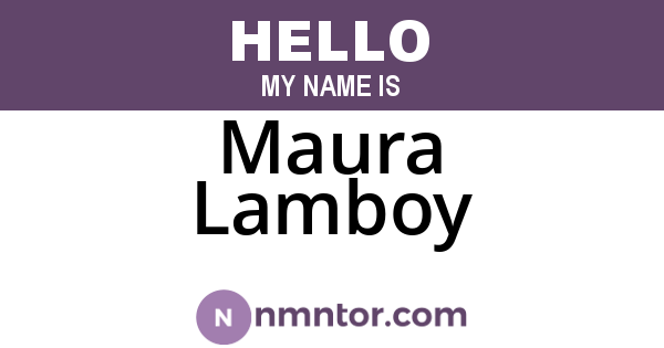 Maura Lamboy