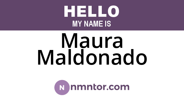 Maura Maldonado