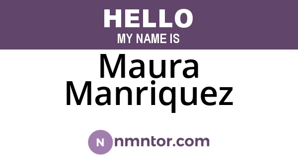 Maura Manriquez