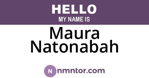 Maura Natonabah