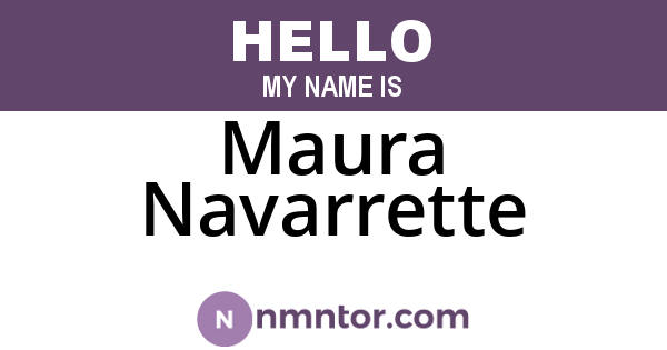Maura Navarrette