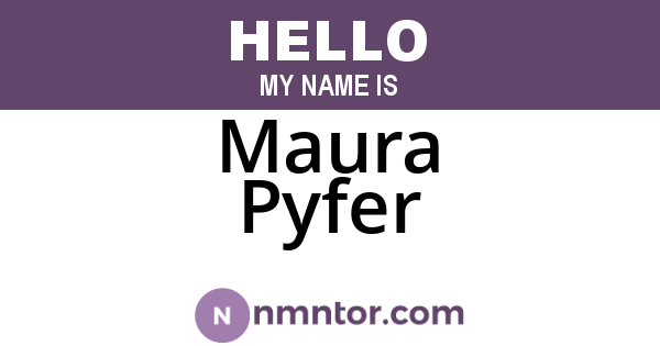 Maura Pyfer