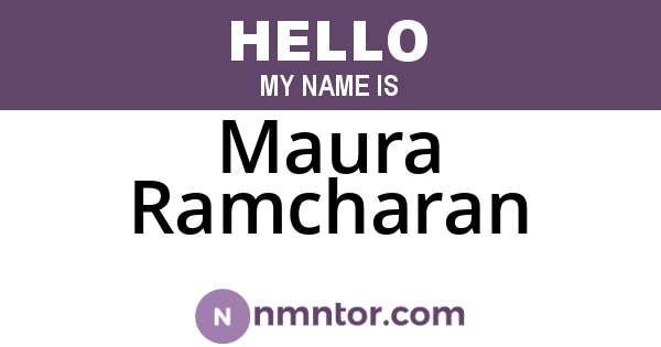 Maura Ramcharan