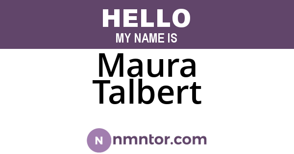 Maura Talbert