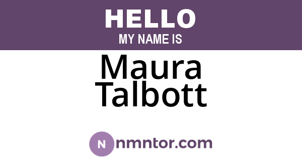 Maura Talbott