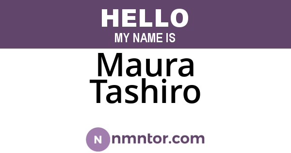 Maura Tashiro