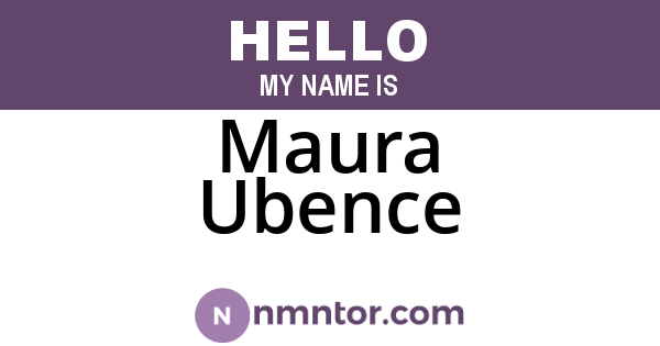 Maura Ubence
