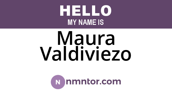 Maura Valdiviezo