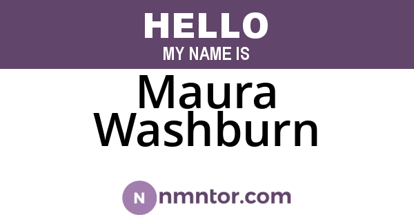 Maura Washburn