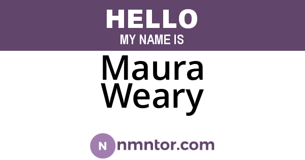 Maura Weary