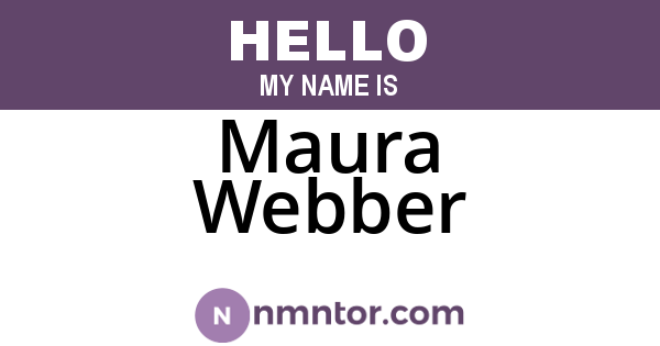 Maura Webber