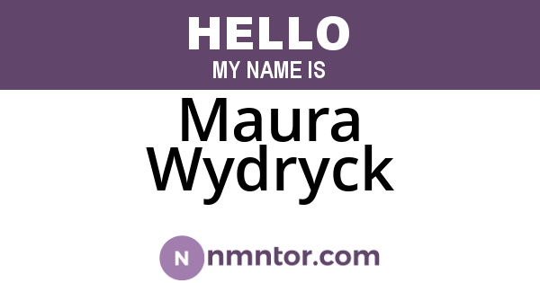 Maura Wydryck