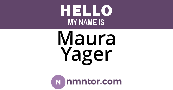 Maura Yager