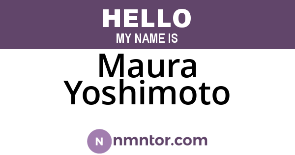 Maura Yoshimoto