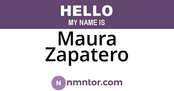 Maura Zapatero