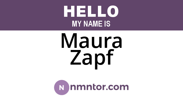 Maura Zapf