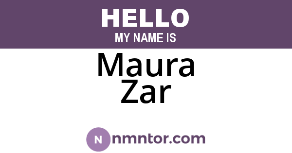 Maura Zar