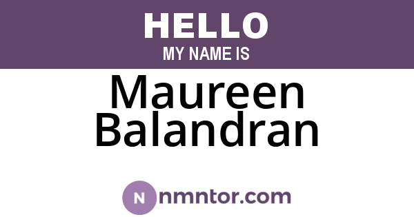 Maureen Balandran