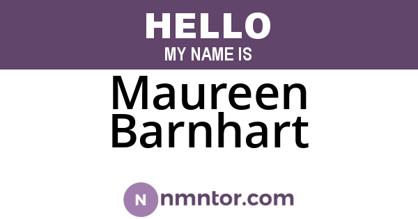 Maureen Barnhart