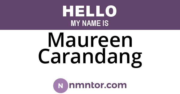 Maureen Carandang