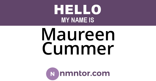 Maureen Cummer