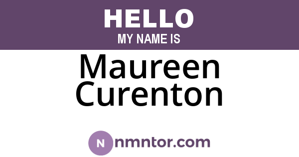 Maureen Curenton