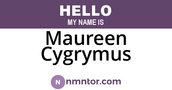 Maureen Cygrymus