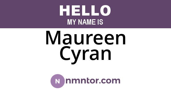 Maureen Cyran