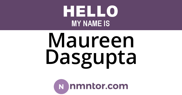 Maureen Dasgupta