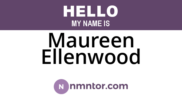 Maureen Ellenwood