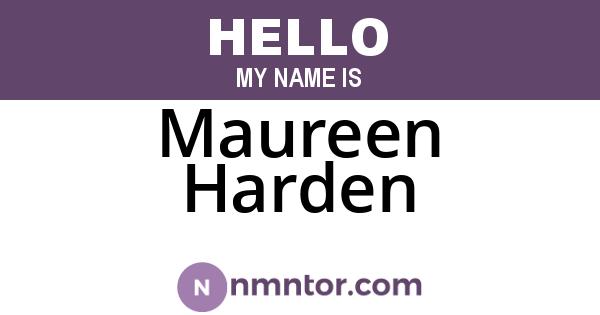 Maureen Harden