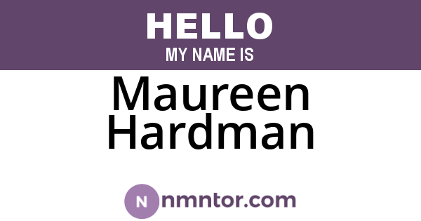 Maureen Hardman