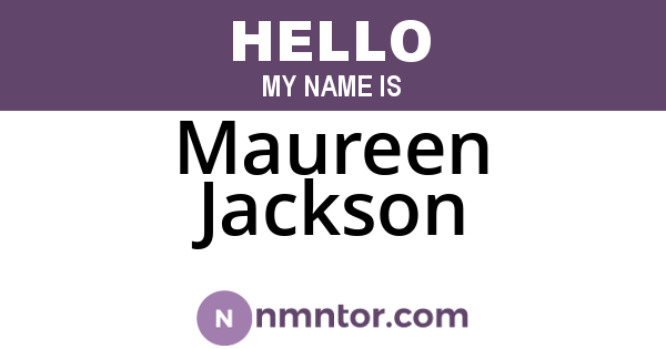 Maureen Jackson