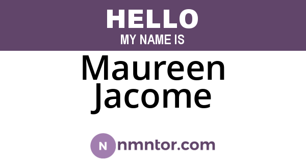 Maureen Jacome