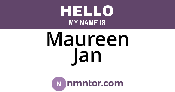 Maureen Jan
