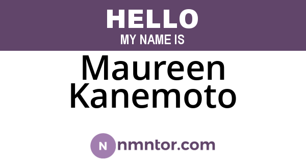 Maureen Kanemoto