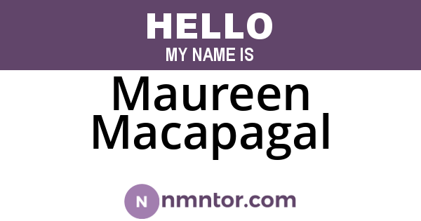 Maureen Macapagal