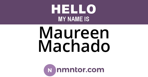 Maureen Machado