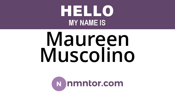 Maureen Muscolino
