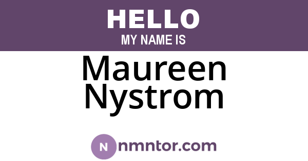 Maureen Nystrom
